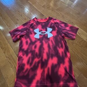 Under Armour Red/ Black Athletic Shirt